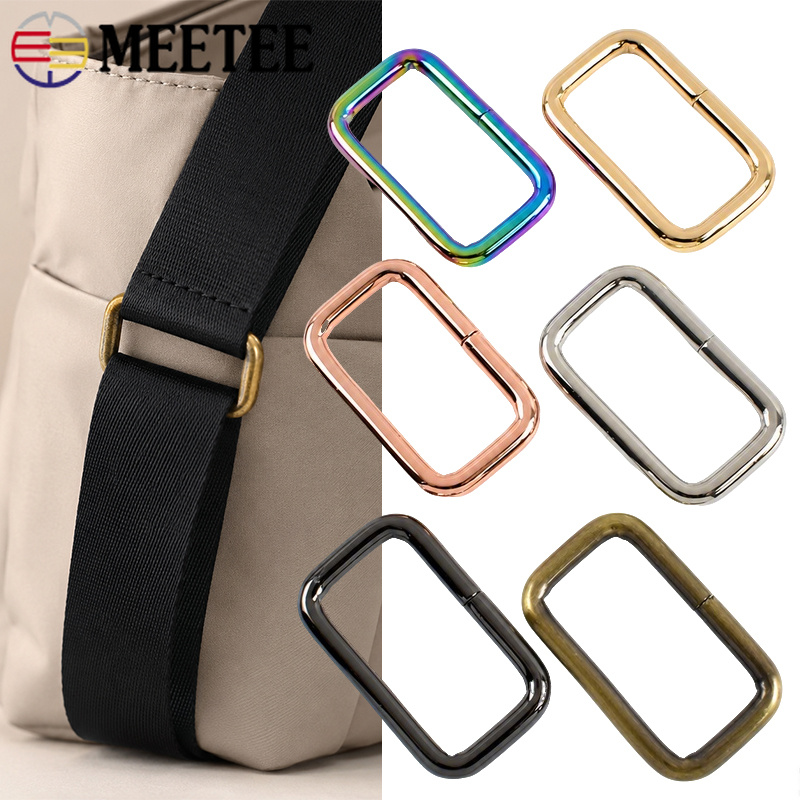 D Ring Strap - 5/10/20 ชิ้น หัวเข็มขัดโลหะทรงสี่เหลี่ยมขนาด 38 มม. แบบ