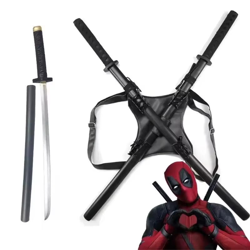 Cosplay Prop Katana - ดาบคาตานะเดดพูลขนาด 61 ซม. รุ่นใหม่ปี 2025 ดาบพียู
