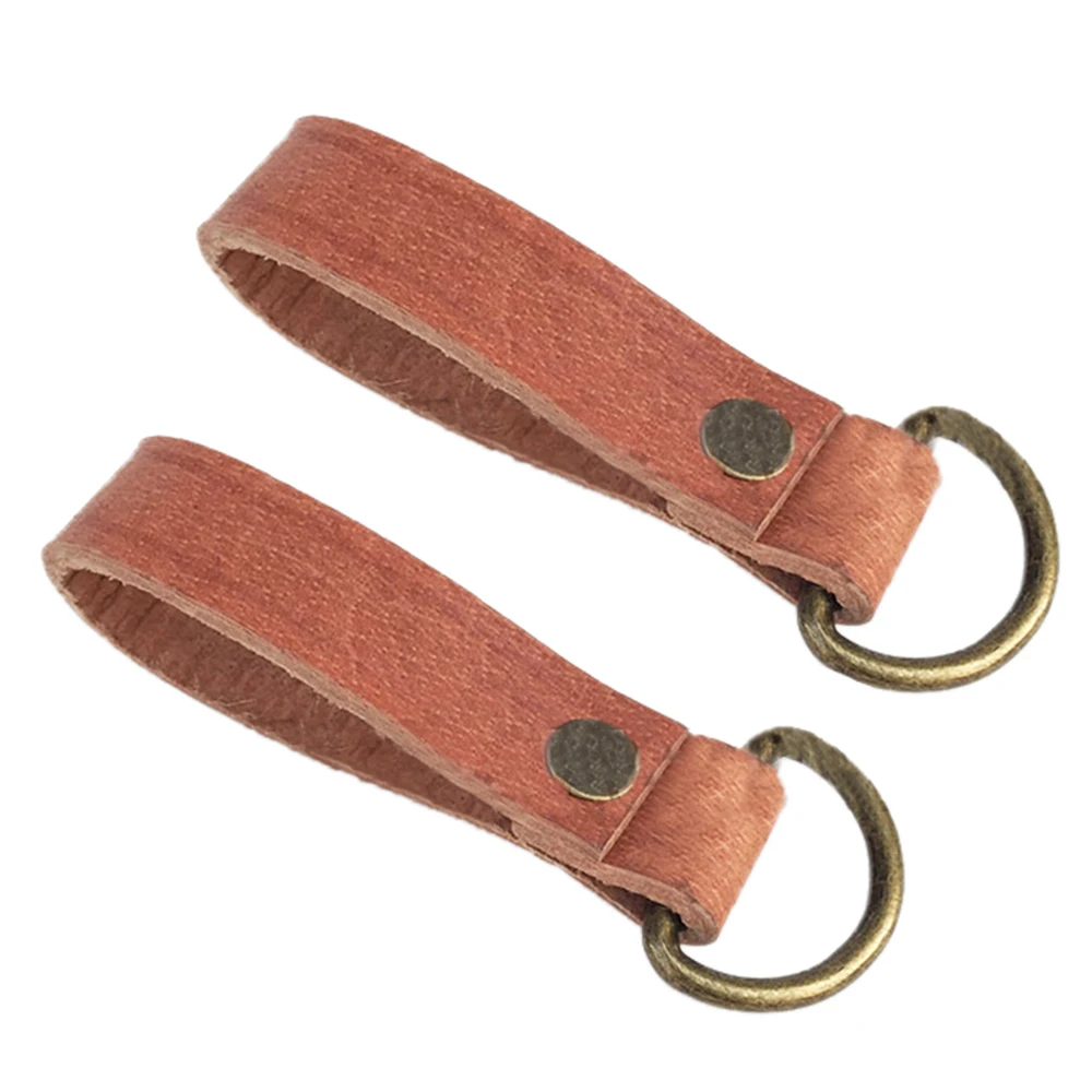 D Ring Strap - สายรัดเข็มขัดหนังแท้แบบเยอรมัน พร้อมห่วง D-RING สีน้ำตาล