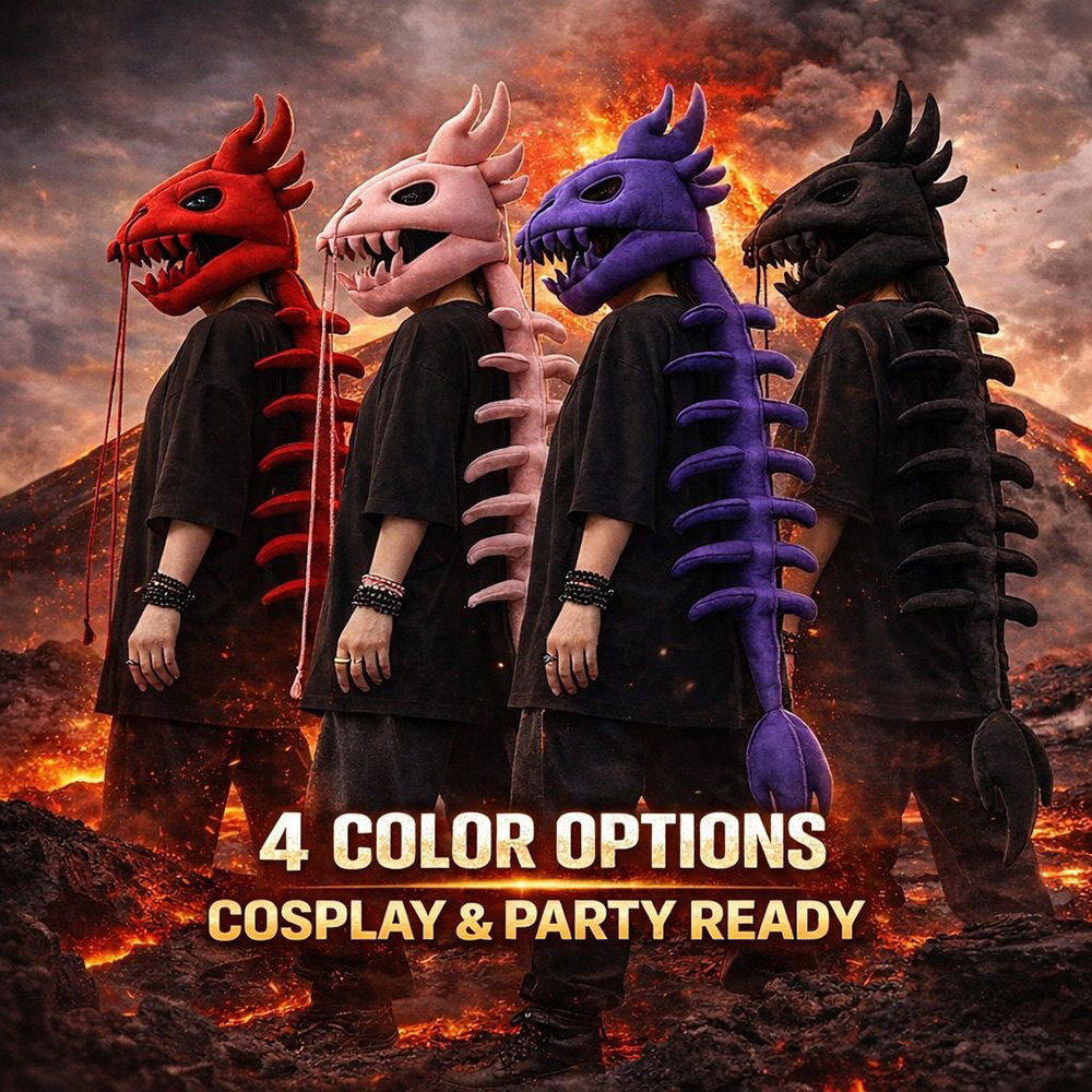 หน้ากากหัวไดโนเสาร์แบบตุ๊กตาพร - Easy Cosplay Prop บทวิจารณ์และราคา