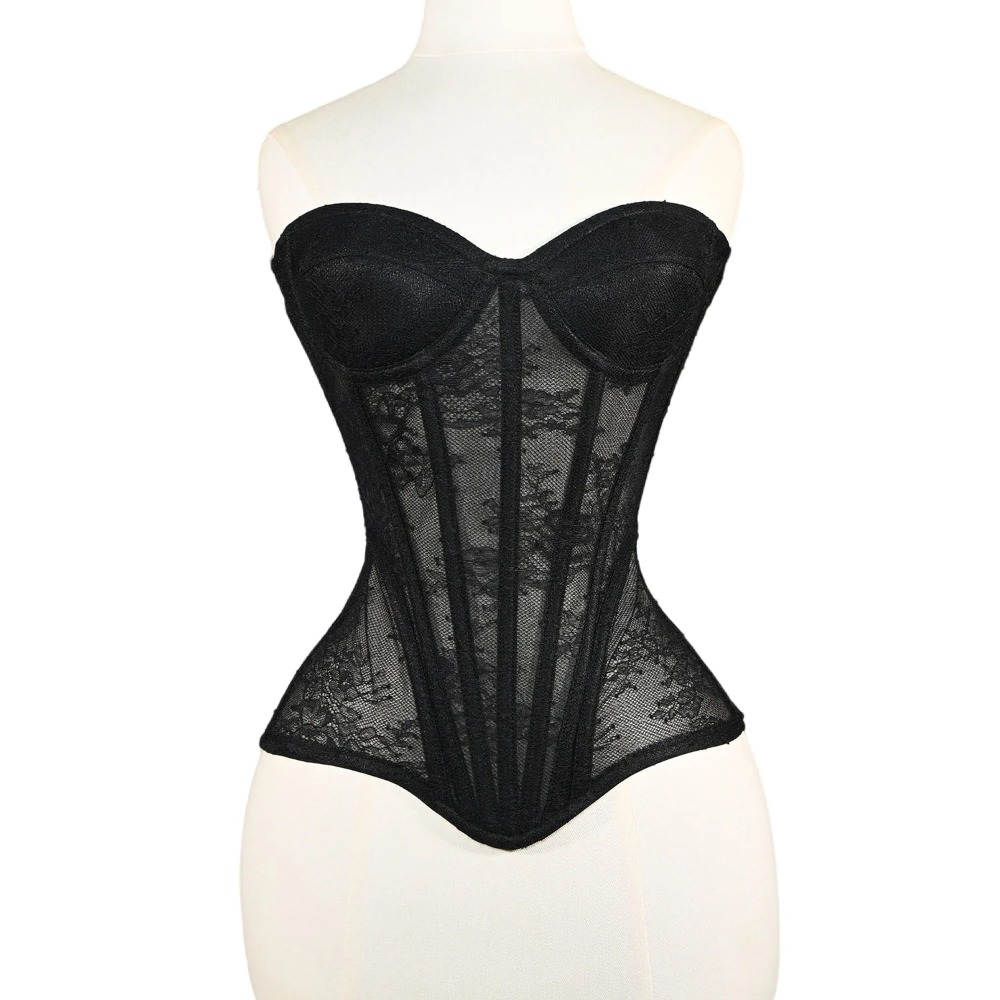 ผู้หญิงตาข่ายรัดตัว Busiter Ov - Boning Corset Steel บทวิจารณ์และราคา