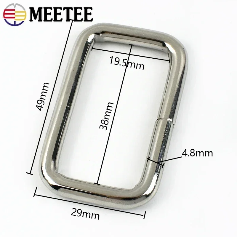 5/10/20 ชิ้น หัวเข็มขัดโลหะทรง - D Ring Strap บทวิจารณ์และราคา