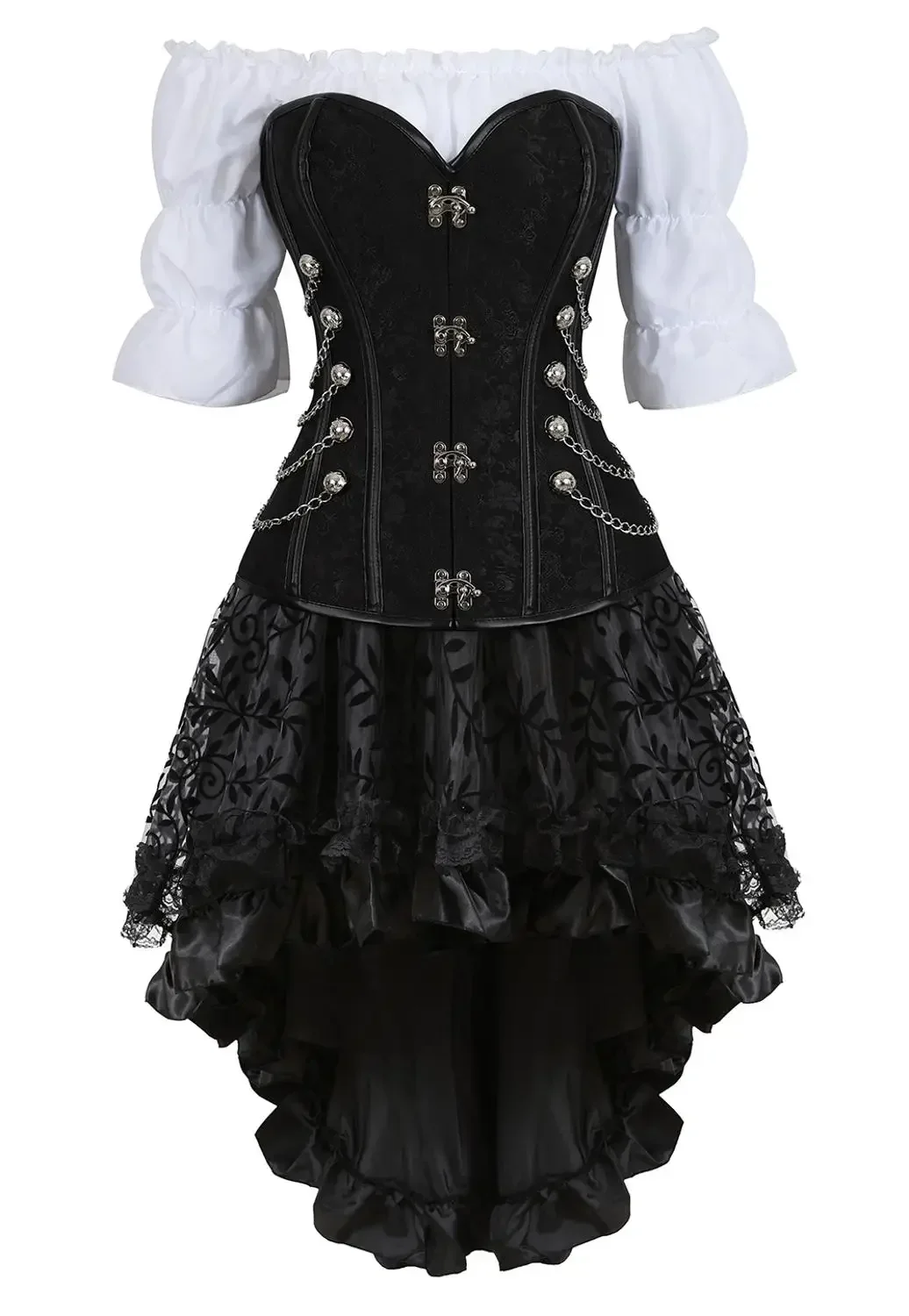 สตรีโจรสลัดรัดตัวหนังกระดูกเหล - Boning Corset Steel บทวิจารณ์และราคา